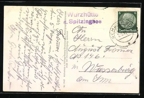 AK Schliersee, vor der Wurzhütte am Spitzingsee