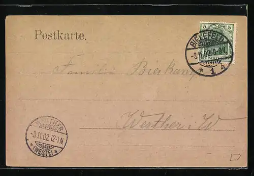 AK Bielefeld, am Unterkunftshaus Waldesruh