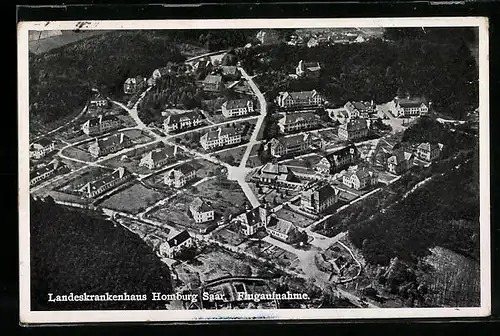 AK Homburg a. Saar, Fliegeraufnahme des Landeskrankenhaus