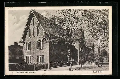 AK Bethel bei Bielefeld, Kinder auf dem Geweg in gross-Bethel