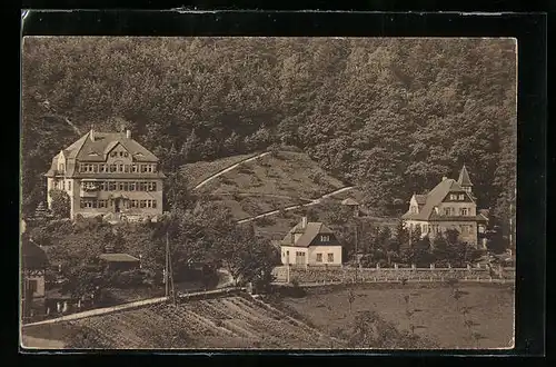 AK Oberrathen in der Sächs. Schweiz, Blick auf das Diakonissenhaus Felsengrund