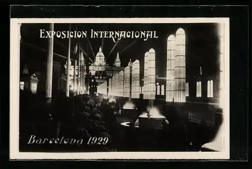 AK Barcelona, Exposicion Internacional 1929, Messehalle, Innenansicht