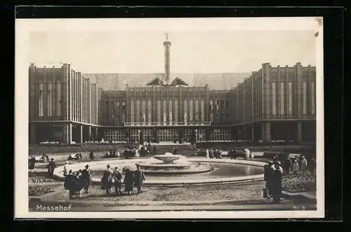 AK Köln, Offizielle Postkarte der Pressa 1928 - Messehof