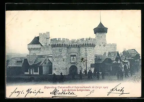 AK Liége, Exposition Universelle et Internationale 1905, les Arenes Liégeoises