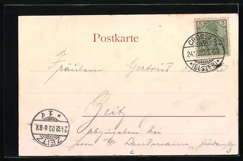 AK Crossen a. E., Schloss, Totalansicht