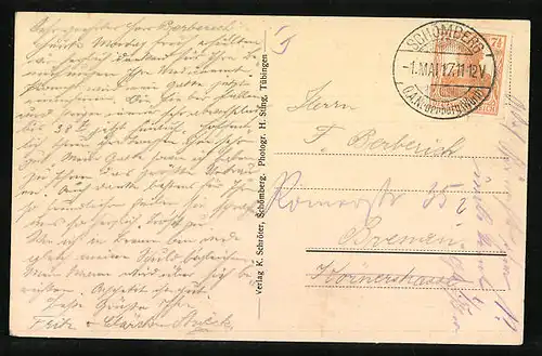 AK Schömberg / württ. Schwarzwald, Blick auf die Neue Heilanstalt