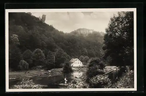 AK Stempfermühle in der Fränk. Schweiz, Talpanorama