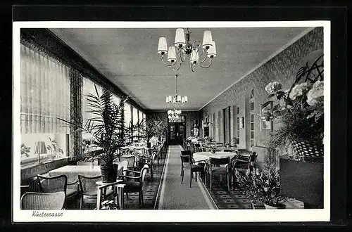 AK Bad Seebruch, Gastraum auf der Kurterrasse