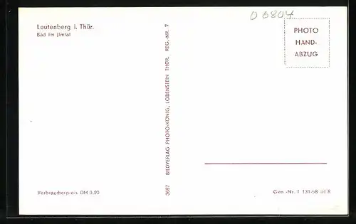 AK Leutenberg i. Thür., Blick auf das Bad im Ilmtal