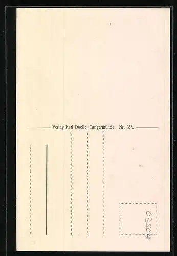 AK Tangermünde, Wasserträgerin auf der kleinen Fischerstrasse