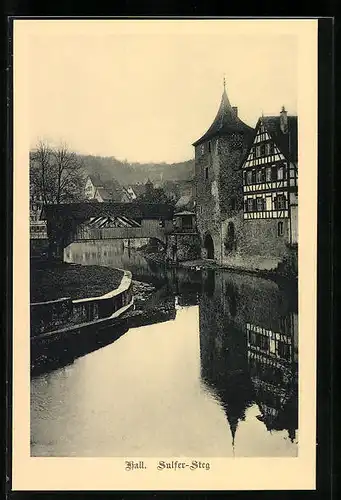 AK Hall, hölzerne Blick auf den Sulfer Steg