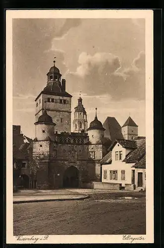 AK Weissenburg i. B., auf der Strasse vor dem Ellingertor