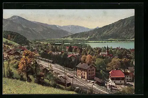 AK Tegernsee, Gesamtansicht mit Setzberg