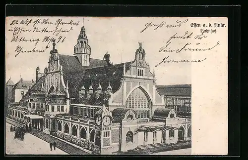 AK Essen a. d. Ruhr, Bahnhofsgebäude
