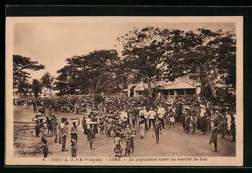 AK Lomé, La population noire au marché du bois