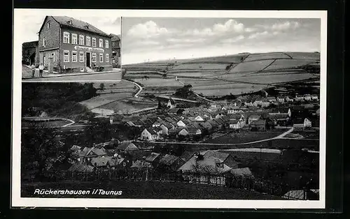 AK Rückershausen i /Taunus, Gasthaus zur Mattenbach, Teilansicht