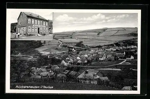 AK Rückershausen i /Taunus, Gasthaus zur Mattenbach, Teilansicht