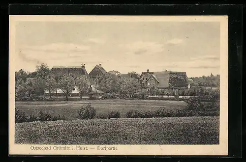 AK Grömitz i. Holst., Dortpartie beim Ostseebad