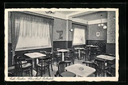 AK Clausthal-Zellerfeld, Cafe Fischer, Innenansicht