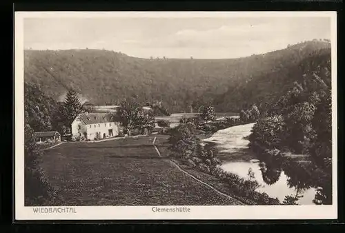 AK Wiedbachtal, Blick auf die Clemenshütte