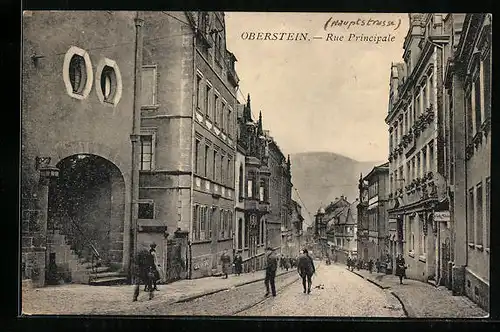 AK Oberstein, Blick in die Hauptstrasse