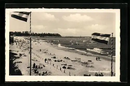 AK Neukuhren, Strandpartie am Ostseeufer