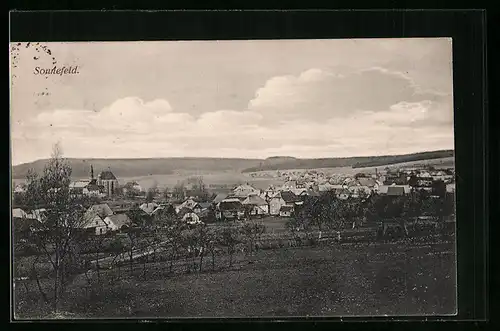 AK Sonnefeld, Gesamtansicht aus der Vogelschau