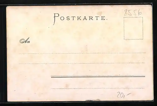 Künstler-AK Gössweinstein, Gasthaus Stempfermühle, Gänsemädchen