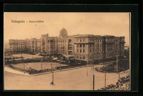 AK Heliopolis, Palace Hotel aus der Vogelschau