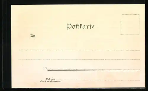 Lithographie Halle a. S., Riebeckplatz, Teilansicht mit Marktplatz und Rathaus, Stadt-Theater