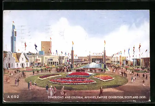 AK Scotland, Dominions and Colonial Avenues, Empire Exhibition 1938, Ausstellung