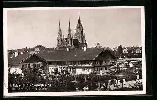 AK München, Reichsnährstands-Ausstellung1937, Bauernhof