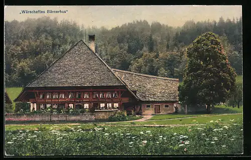 AK Bern, IX. Schweizerische Ausstellung für Landwirtschaft, Forstwirtschaft & Gartenbau 1925, Wärschaftes Bärnerhus