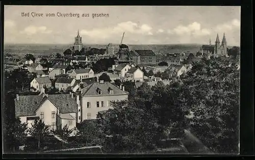 AK Bad Cleve, Stadtansicht vom Cleverberg aus gesehen