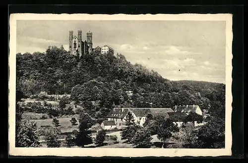 AK Balduinstein, Blick zum Schloss Schaumburg