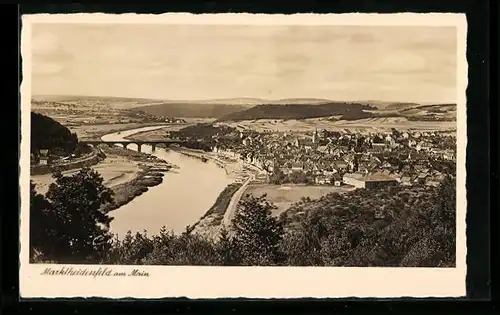 AK Marktheidenfeld am Main, Panorama aus der Vogelschau