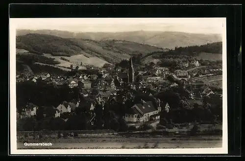 AK Gummersbach, Panorama aus der Vogelschau