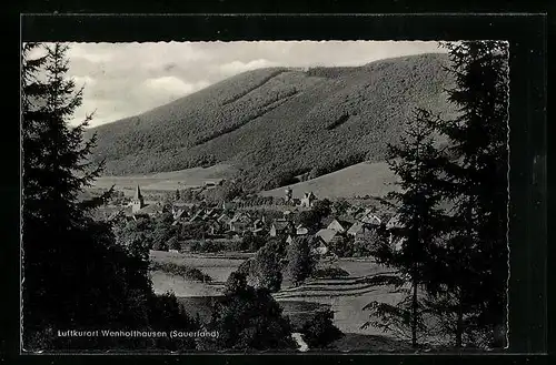 AK Wenholthausen (Sauerland), Panorama aus der Vogelschau