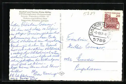 AK Elkeringhausen (Hochsauerland), Totalansicht von einem Berg aus gesehen