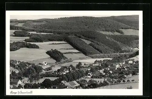 AK Berge (Sauerland), Totalansicht von einem Berg aus gesehen