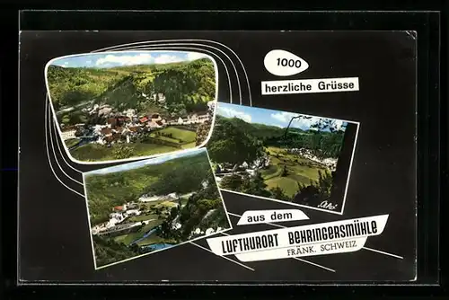 AK Behringersmühle /Fränk. Schweiz, Drei verschiedene Ortsansichten