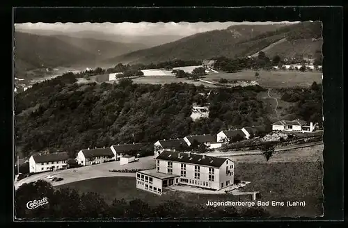 AK Bad Ems (Lahn), Jugendherberge vom Flugzeug aus