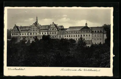 AK Waldbreitbach, Sanatorium im Wiedbachtal