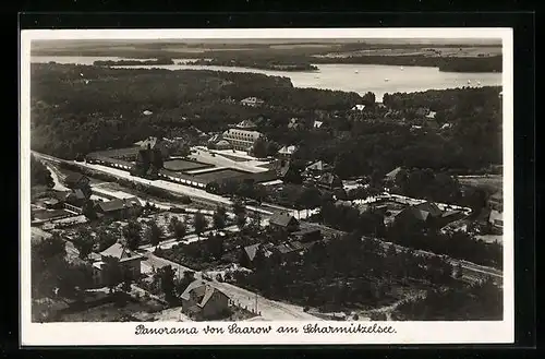 AK Saarow am Scharmützelsee, Panorama vom Flugzeug aus
