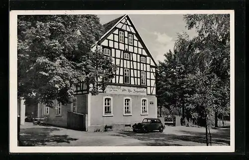 AK Bad Klosterlausnitz, Waldgasthof zu den grauen Ziegenböcken
