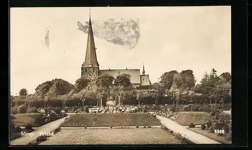 AK Sörup, Blick zur Kirche