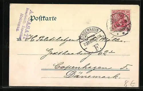 AK Holtenau b. Kiel, Kanalmündung