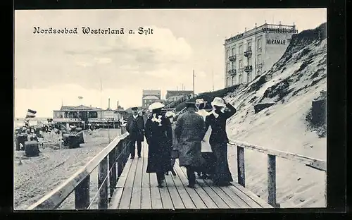 AK Nordseebad Westerland a. Sylt, Wandelbahn Miramar