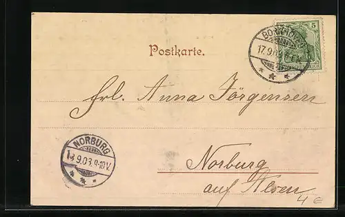 AK Bornhöved, Blick zur Kirche