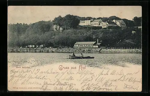 AK Kiel, Blick zum Hotel Bellevue